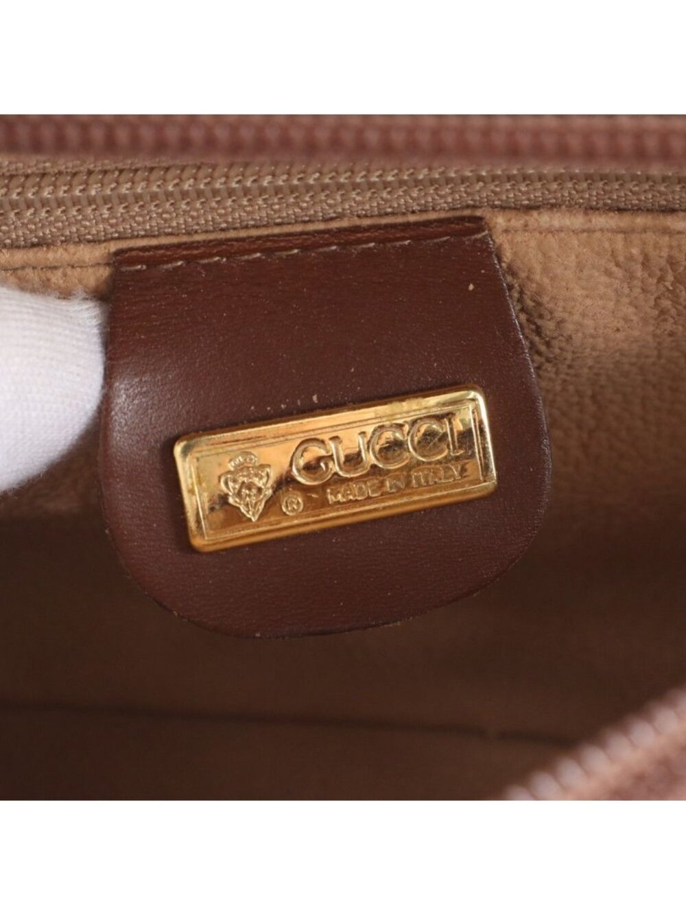 Gucci Vintage 007 23 Leather Shoulder Bag Crossbody - Picture 9 of 10